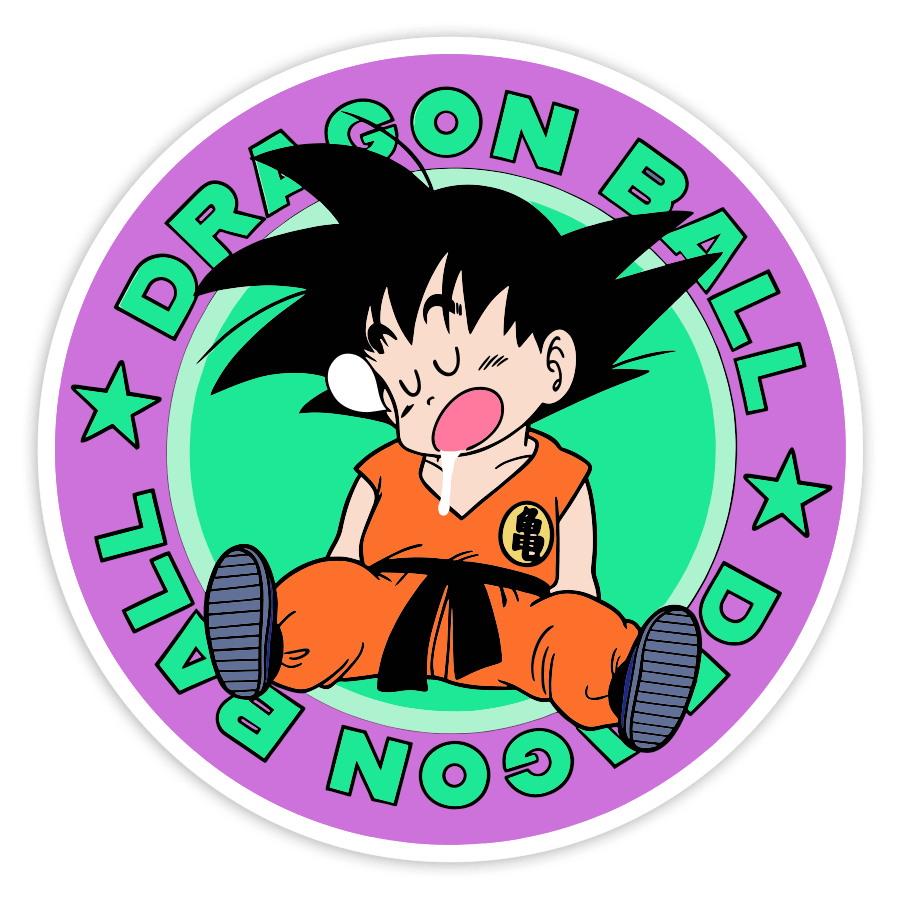 Pegatinas: Dragon Ball Goku Dormido