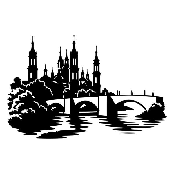 Pegatinas: Basílica del Pilar de Zaragoza