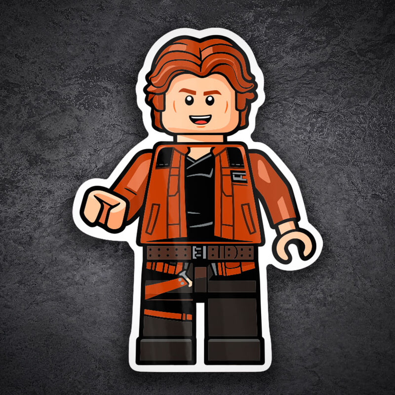 Pegatinas: Lego Star Wars Han Solo
