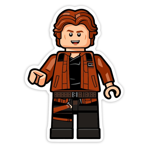 Pegatinas: Lego Star Wars Han Solo