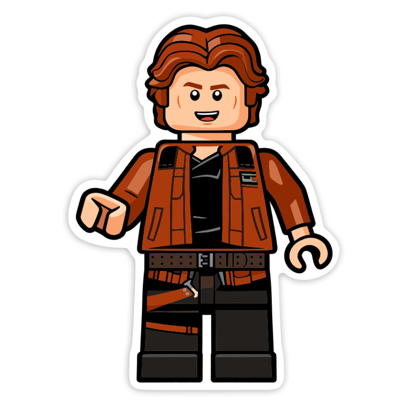 Pegatinas: Lego Star Wars Han Solo