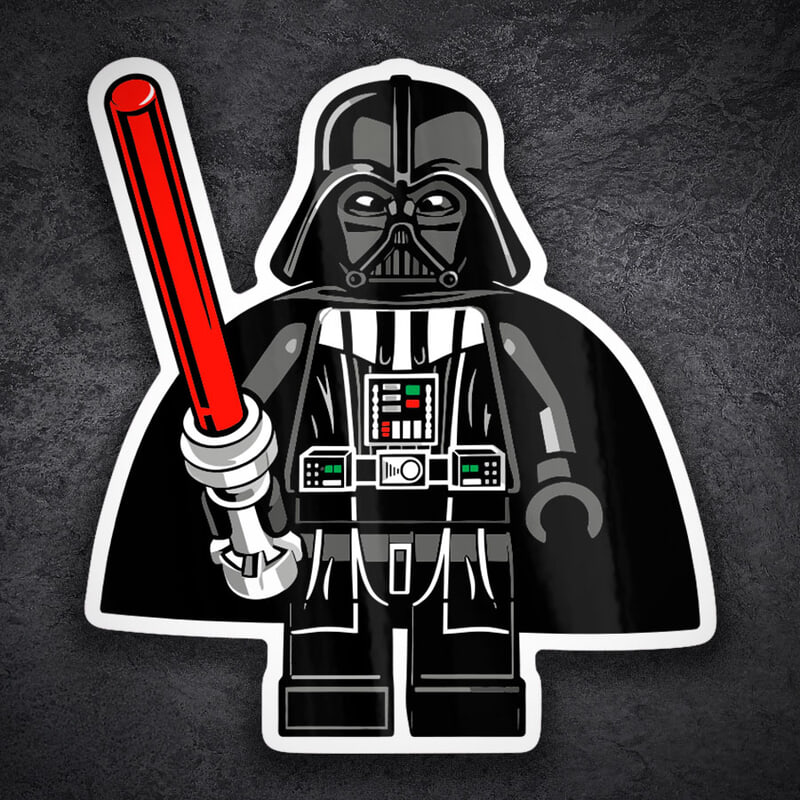 Pegatinas: Lego Star Wars Darth Vader