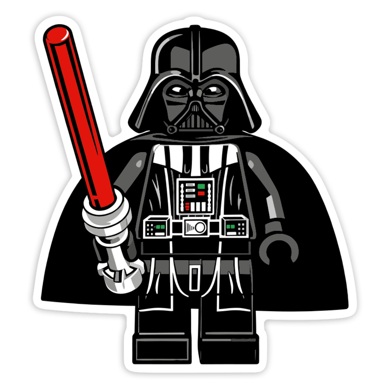 Pegatinas: Lego Star Wars Darth Vader