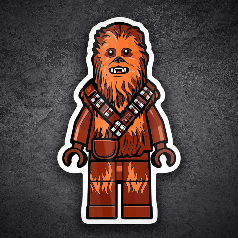 Pegatinas: Lego Star Wars Chewbacca