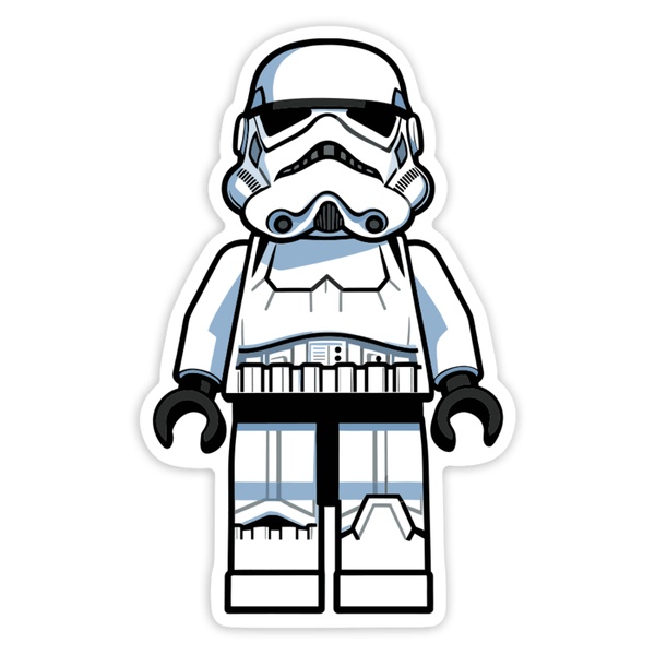 Pegatinas: Lego Star Wars Soldado Imperial