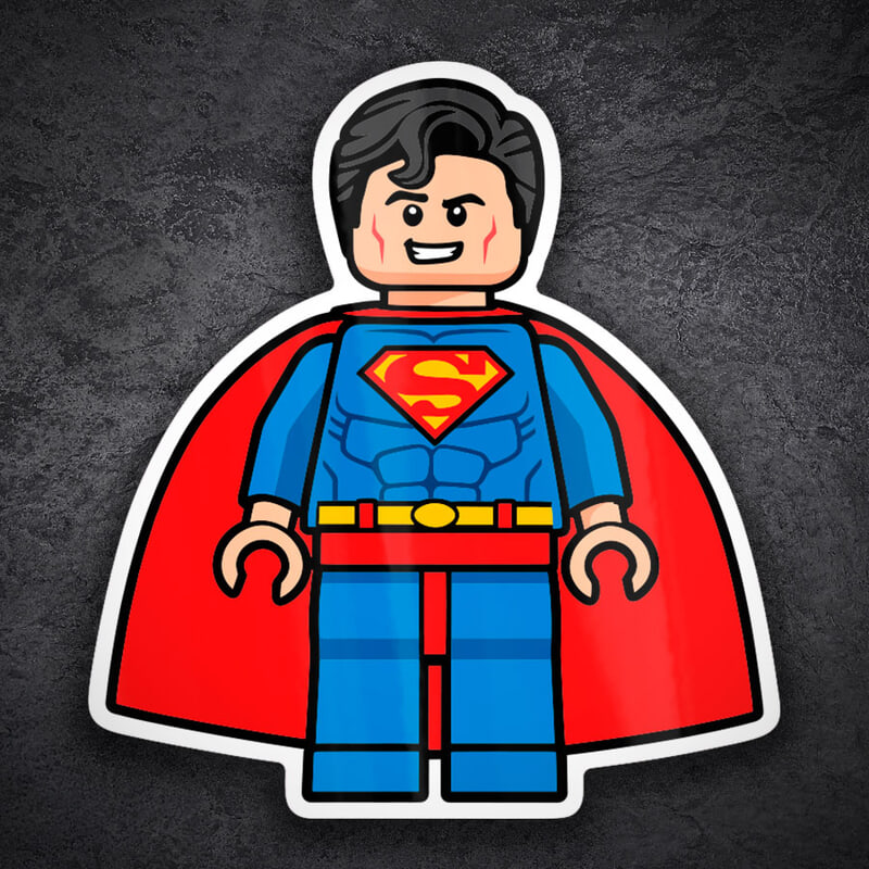 Pegatinas: Lego DC Superman