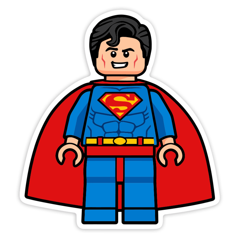 Pegatinas: Lego DC Superman