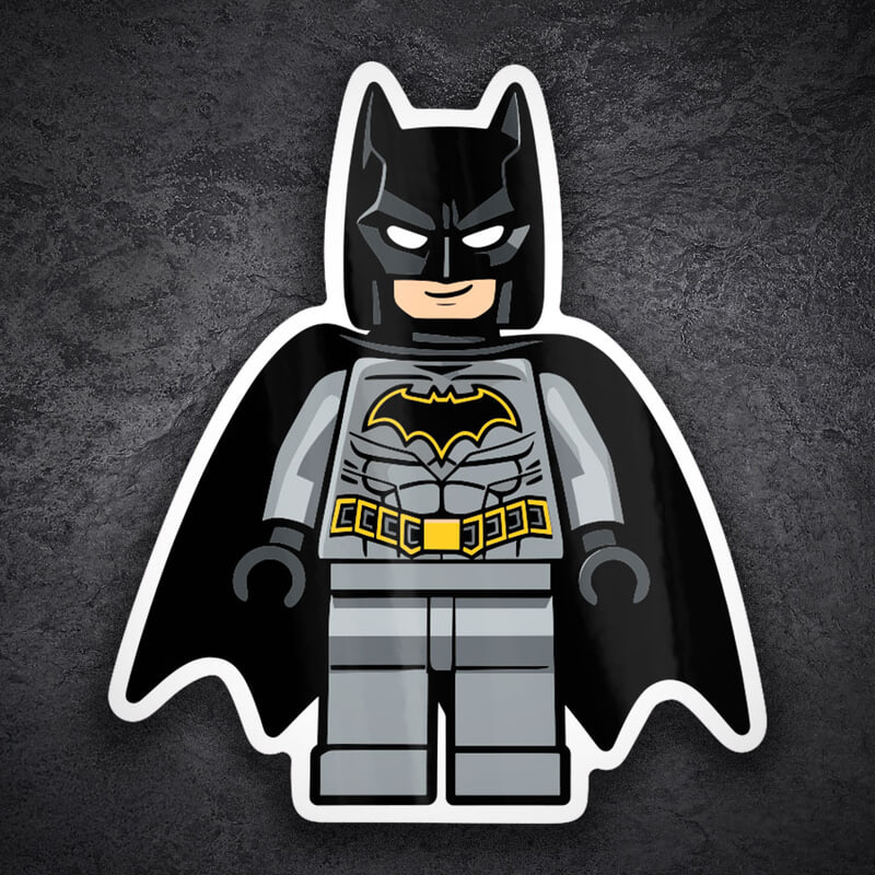 Pegatinas: Lego DC Batman Gris