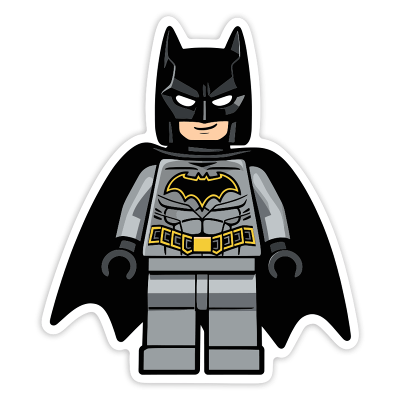 Pegatinas: Lego DC Batman Gris
