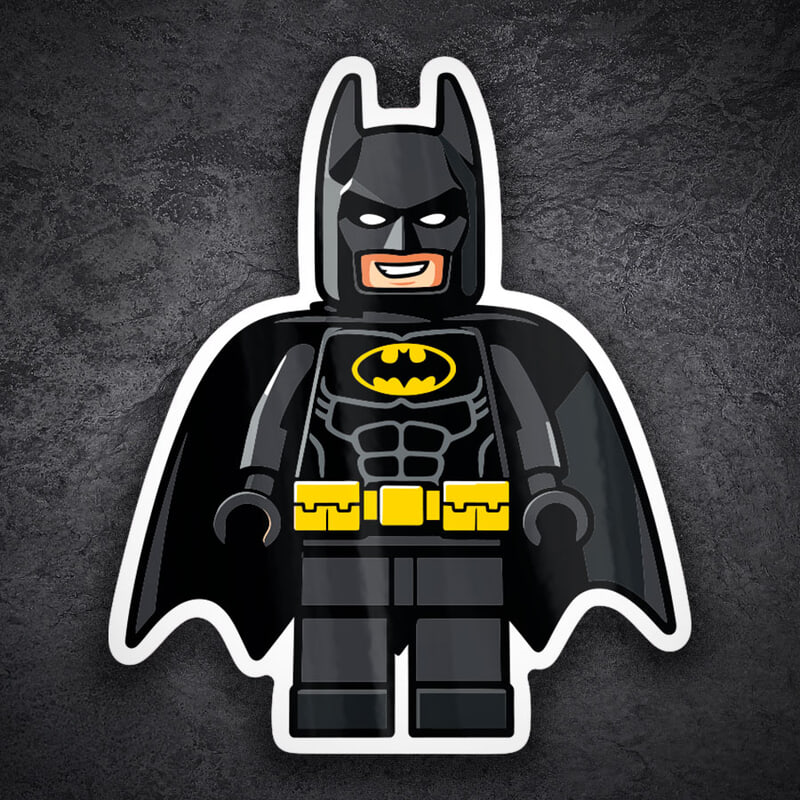 Pegatinas: Lego DC Batman Negro