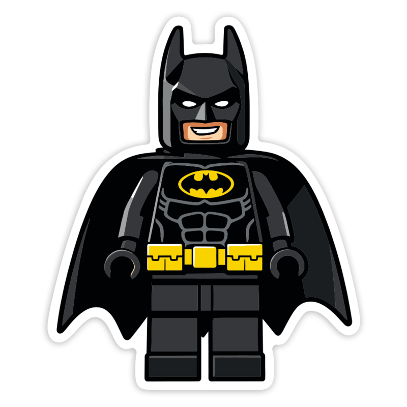Pegatinas: Lego DC Batman Negro
