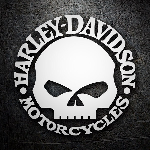 Pegatinas: Harley Davidson Calavera