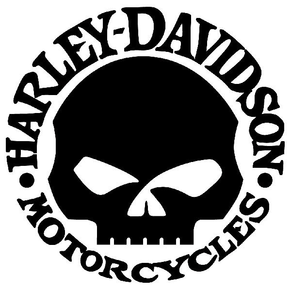 Pegatinas: Harley Davidson Calavera