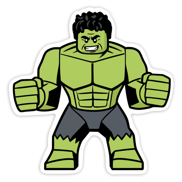 Pegatinas: Lego Marvel Hulk Grande