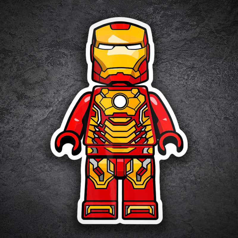 Pegatinas: Lego Marvel Iron Man