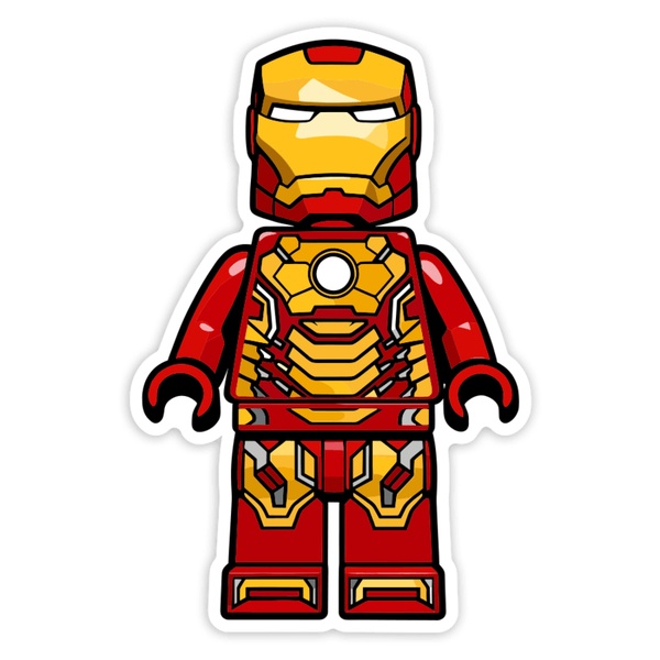 Pegatinas: Lego Marvel Iron Man