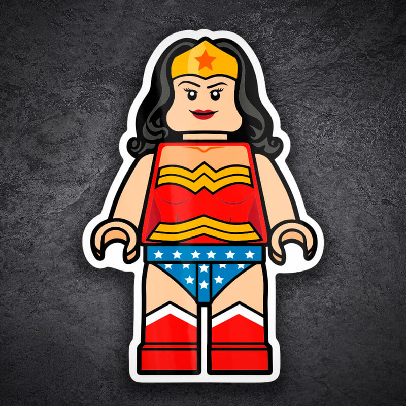 Pegatinas: Lego DC Wonder Woman Clásica