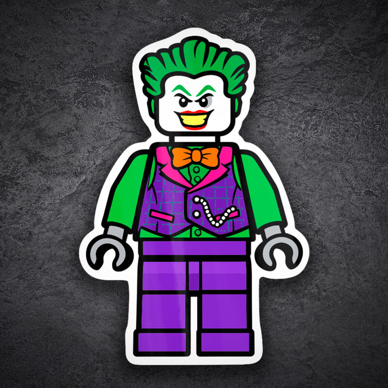 Pegatinas: Lego DC Joker Moderno