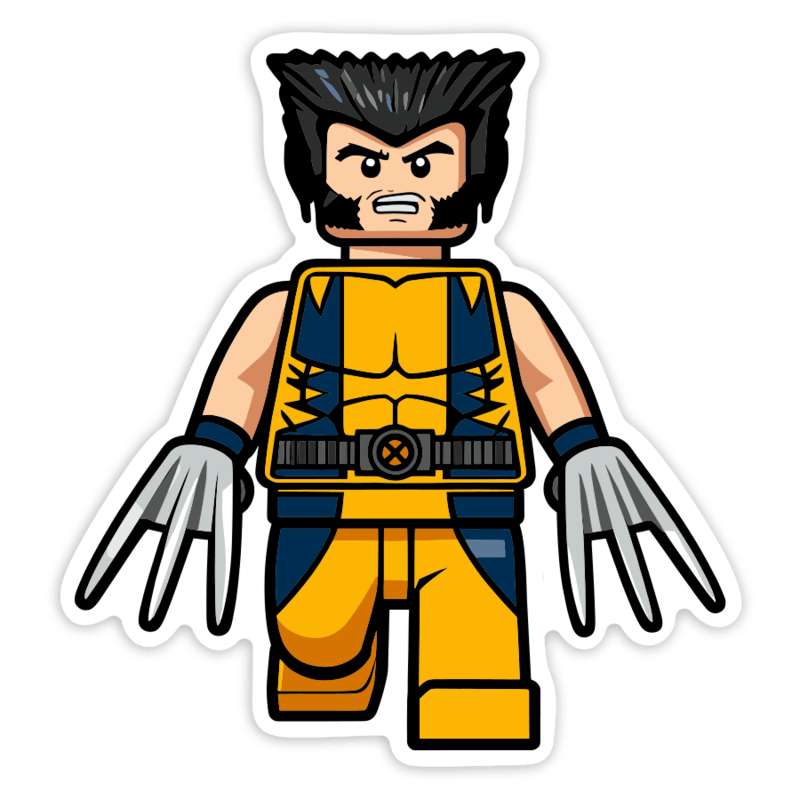 Pegatinas: Lego Marvel Lobezno