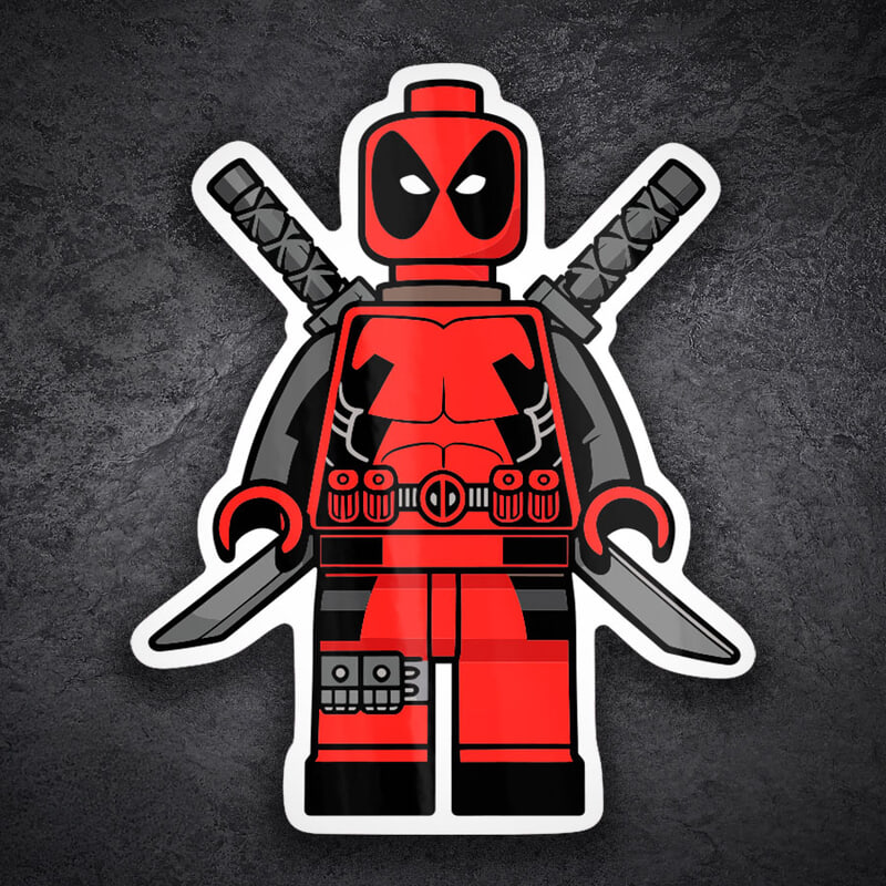 Pegatinas: Lego Marvel Deadpool