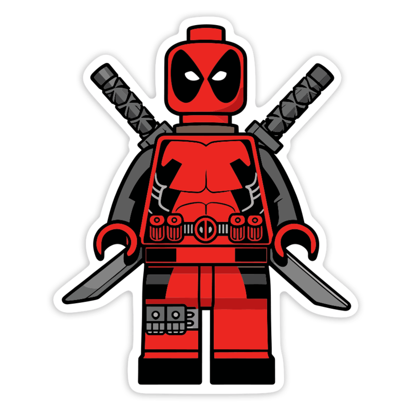 Pegatinas: Lego Marvel Deadpool