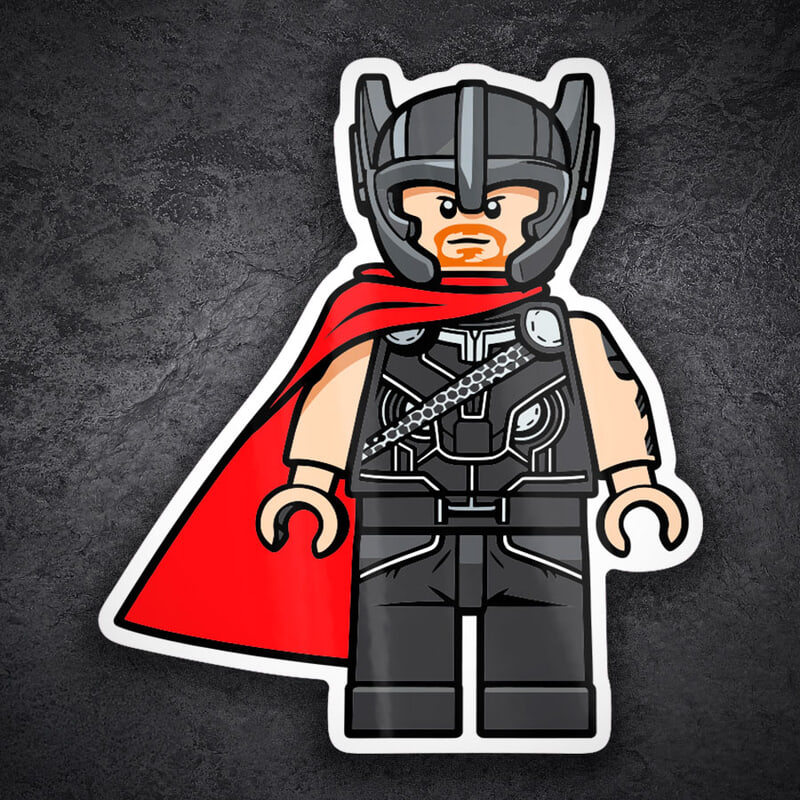 Pegatinas: Lego Marvel Thor