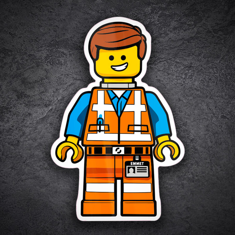 Pegatinas: Lego Movie Emmet