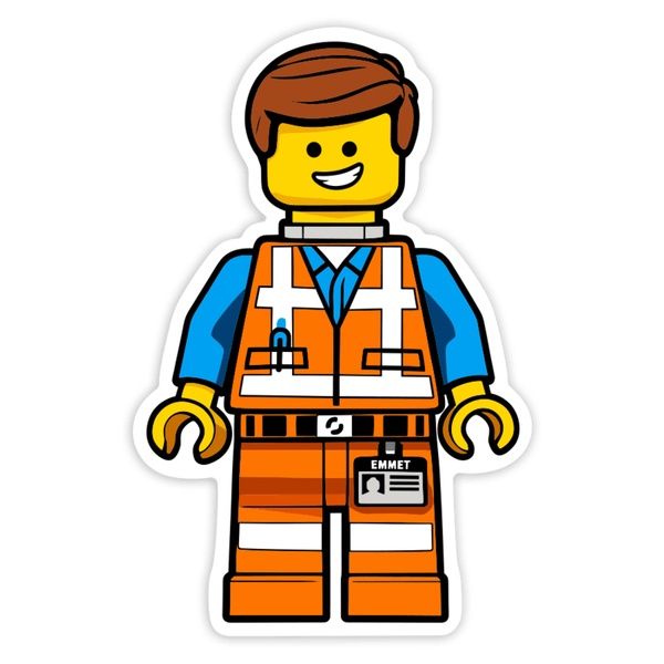 Pegatinas: Lego Movie Emmet