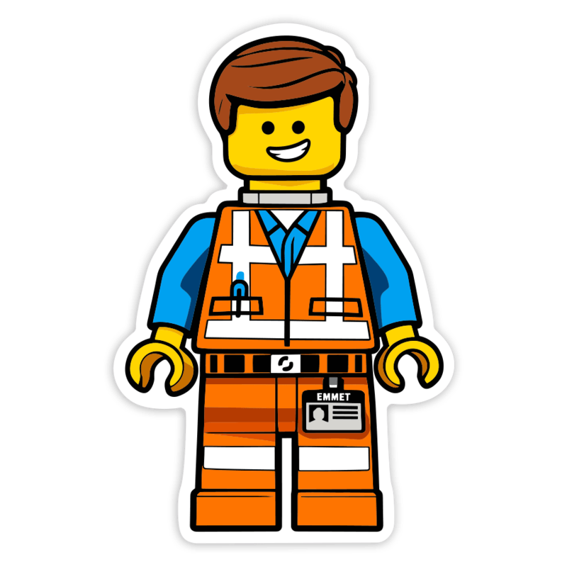 Pegatinas: Lego Movie Emmet