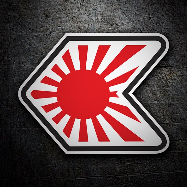 Pegatinas: Símbolo JDM Japón Sol naciente 1