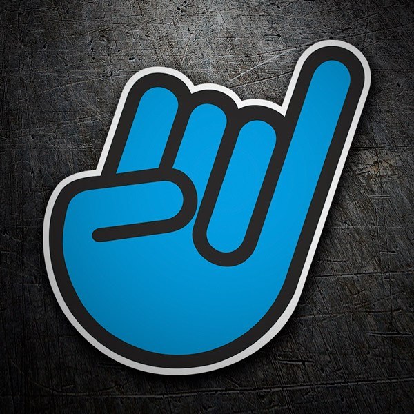 Pegatinas: JDM Mano Saludo Azul