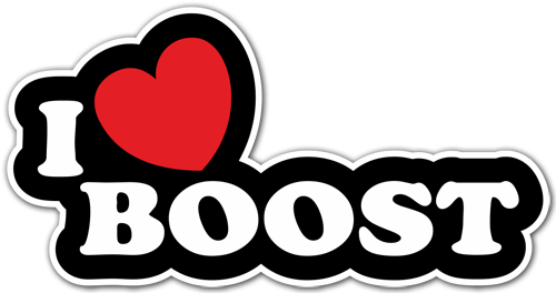 Pegatinas: Love Boost con Coraz&oacute;n