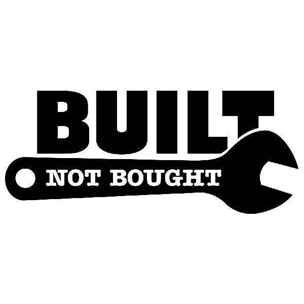 Pegatinas: Built Not Bought con Llave Inglesa