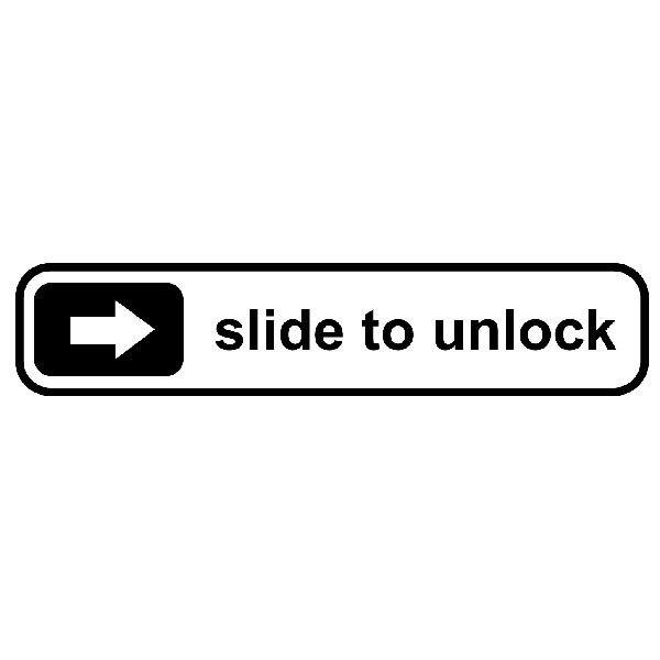 Pegatinas: Slide to unlock (deslice para desbloquear)