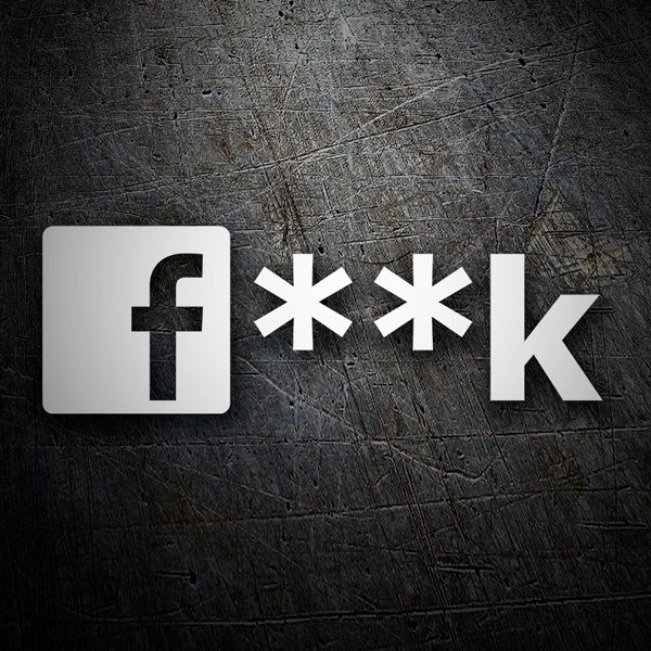 Pegatinas: Fuck or Facebook con Asteriscos