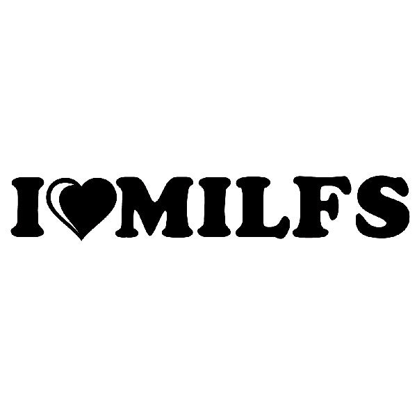 Pegatinas: I love milfs