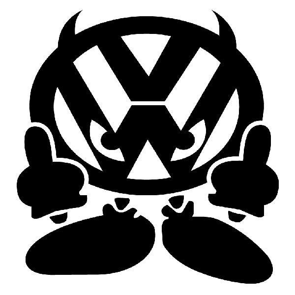 Pegatinas: Volkswagen Diablo JDM
