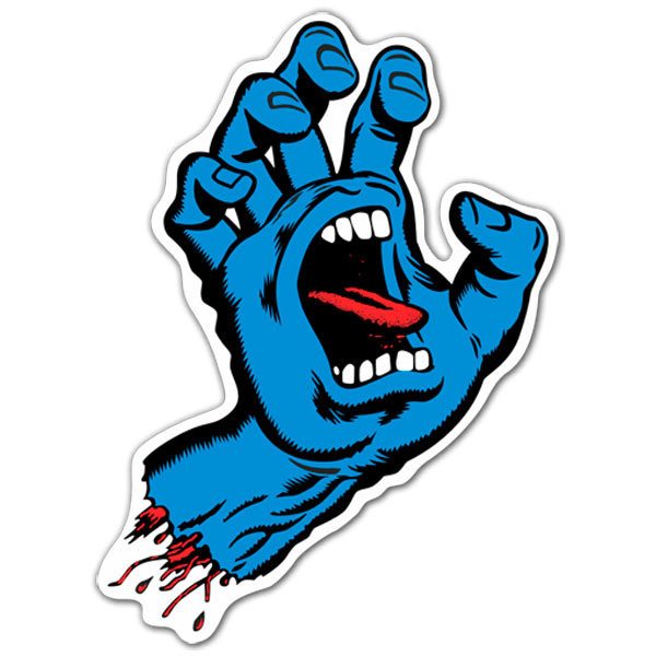Pegatinas: Mano Gritando Santa Cruz Azul