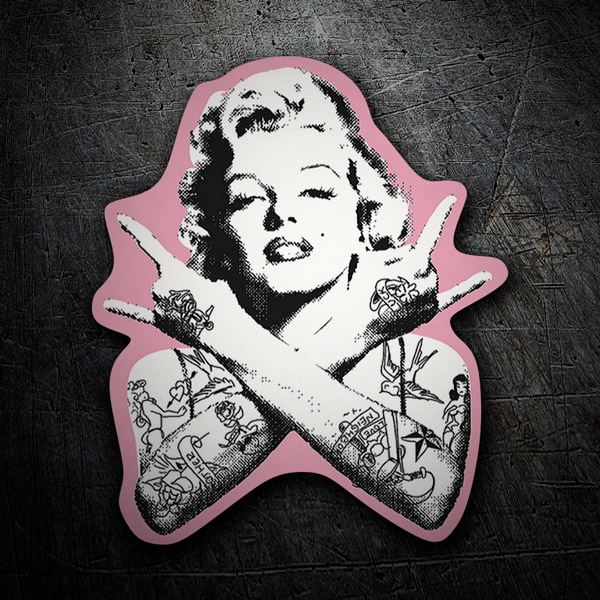 Pegatinas: Marilyn Monroe Punk 1