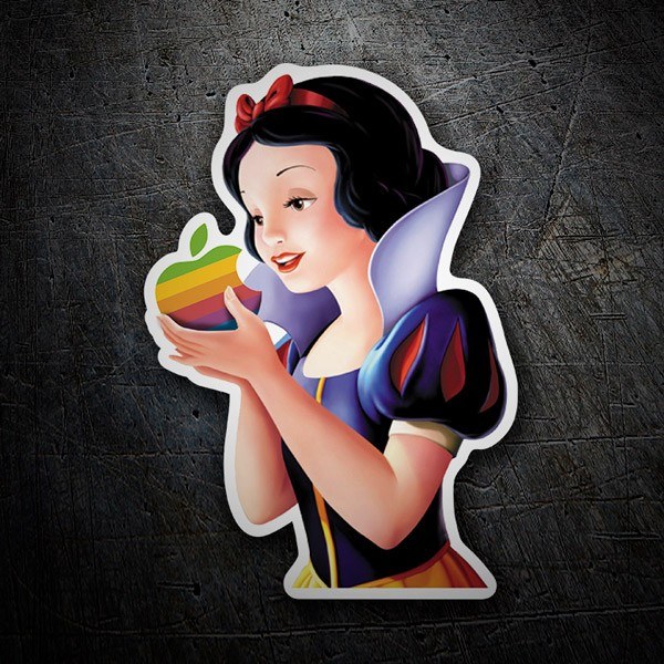 Pegatinas: Blancanieves Apple