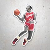 Pegatinas: Michael Jordan (Chicago Bulls) 3