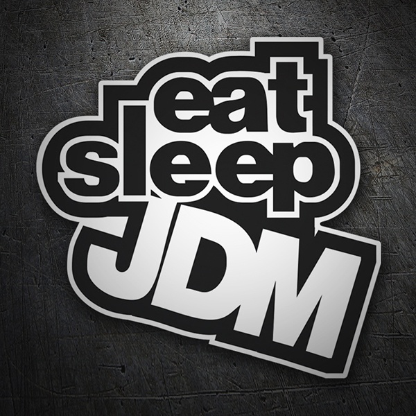 Pegatinas: JDM eat sleep