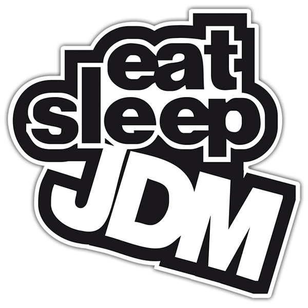 Pegatinas: JDM eat sleep