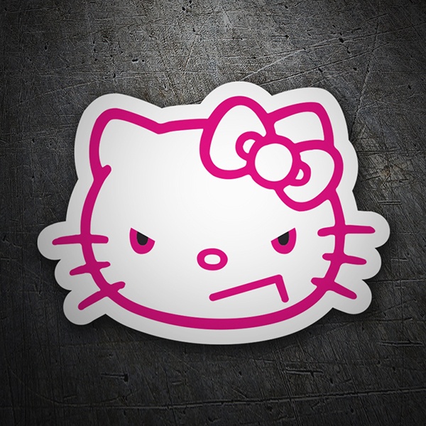 Pegatinas: Hello Kitty enfadada