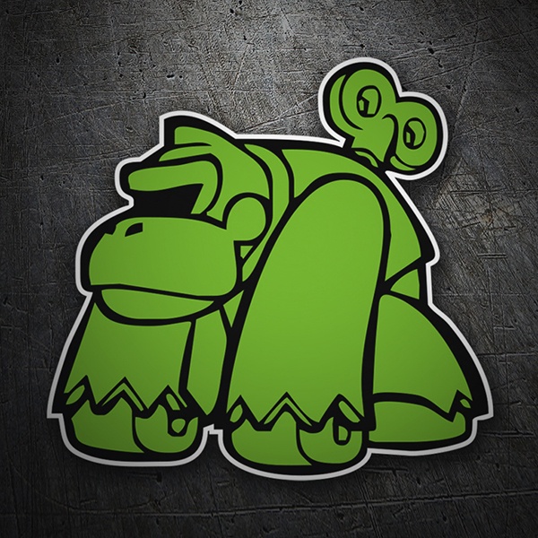 Pegatinas: Mono verde