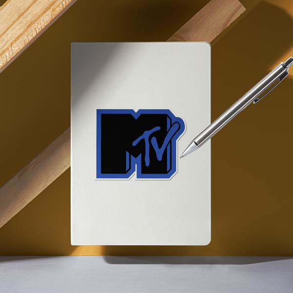 Pegatinas: MTV azul y negro