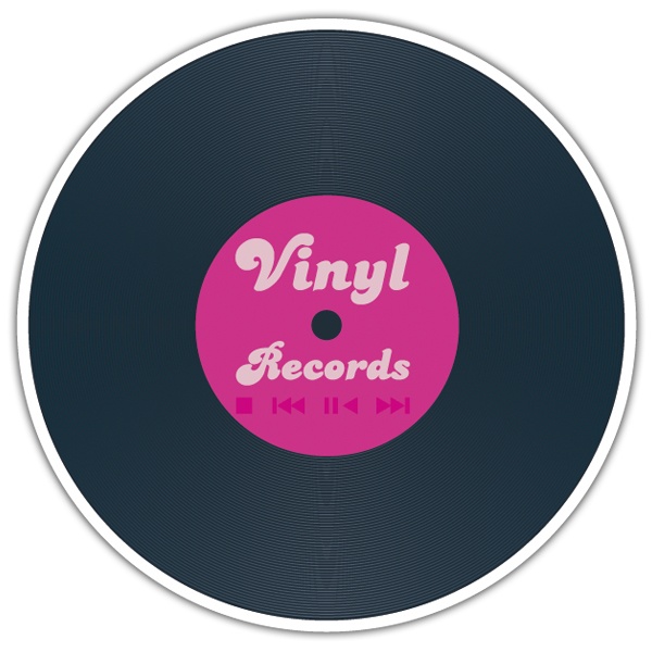Pegatinas: Vinyl Records