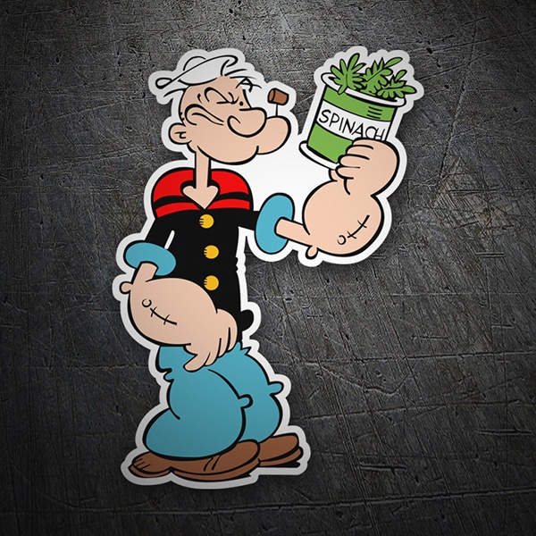 Pegatinas: Popeye Espinacas