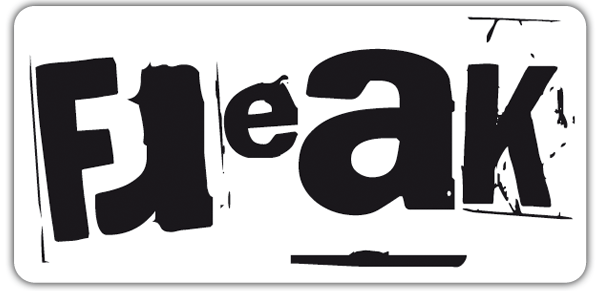 Pegatinas: Freak con Efecto Desgastado