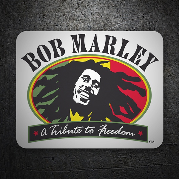 Pegatinas: Bob Marley Freedom